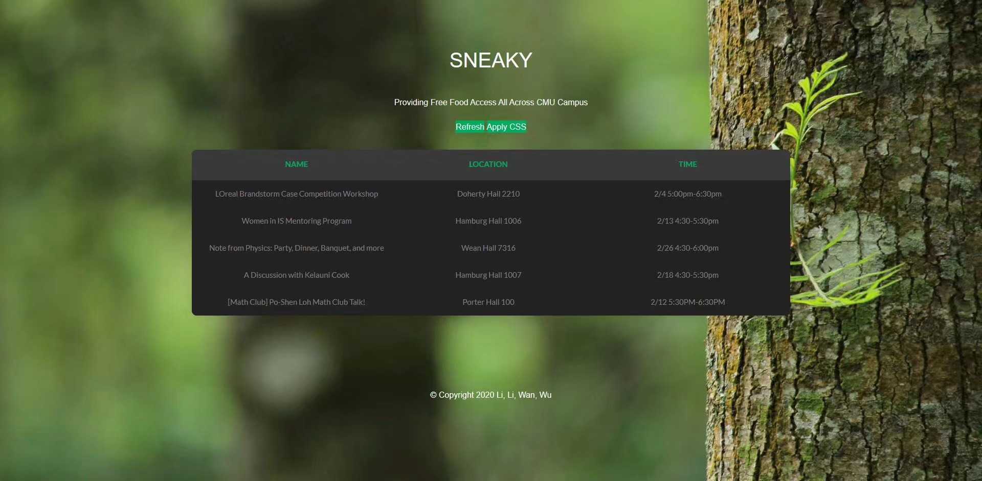 sneaky website